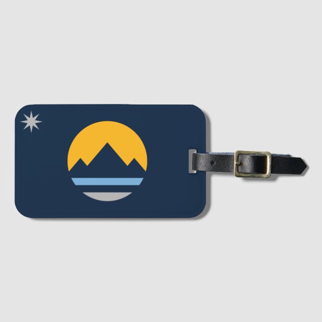 The New Flag of Reno, Nevada Luggage Tag (Front Horizontal)