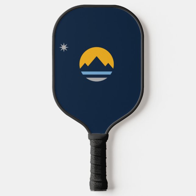 The New Flag of Reno, Nevada Pickleball Paddle (Front)