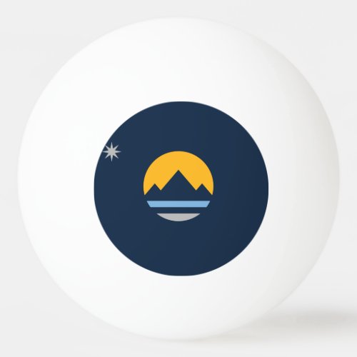 The New Flag of Reno Nevada Ping Pong Ball