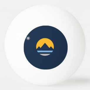 The New Flag of Reno, Nevada Ping Pong Ball