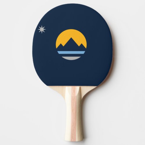 The New Flag of Reno Nevada Ping Pong Paddle