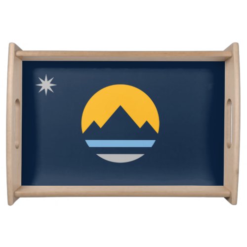 The New Flag of Reno Nevada Serving Tray