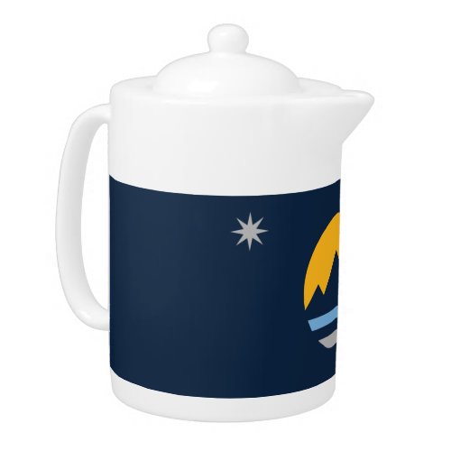 The New Flag of Reno Nevada Teapot