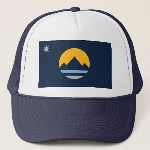 The New Flag of Reno Nevada Trucker Hat