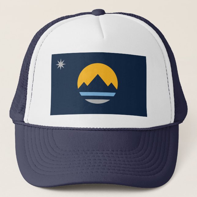 The New Flag of Reno, Nevada Trucker Hat (Front)