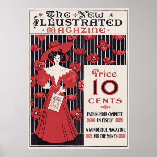 The New Illustrated Magazine Vintage Poster