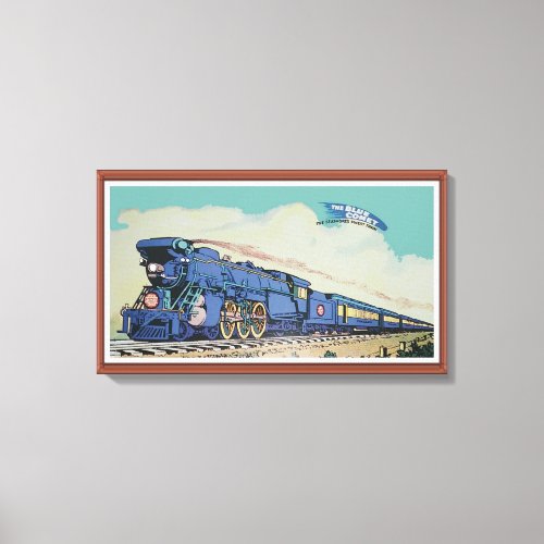 The New Jersey Central Blue Comet Train Canvas Print
