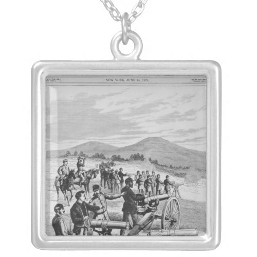 The new model Gatling Gun Silver Plated Necklace