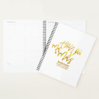 The New Mr and Mrs (add name, date, venue) Gold Planner