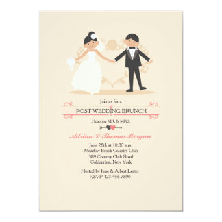 The New Mr. & Mrs. Post Wedding Brunch Invitation