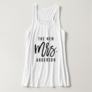 The New Mrs Personalized Bride Tank Top