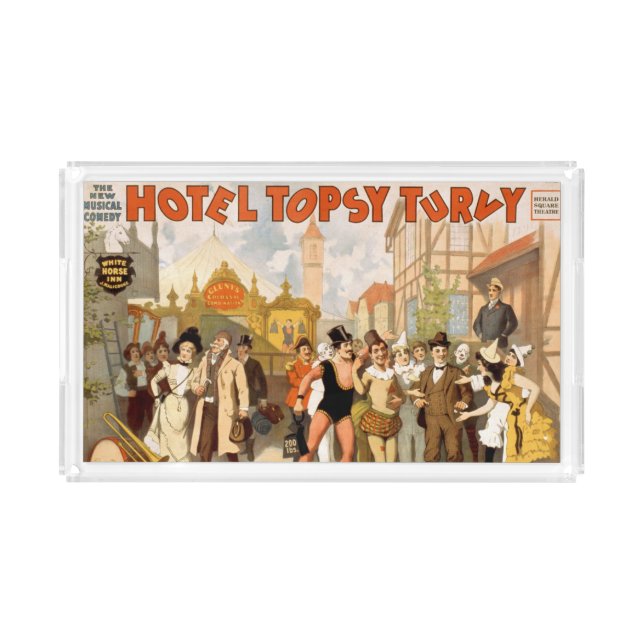 The New Musical Comedy, Hotel Topsy Turvy Acrylic Tray (Front)