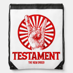 The New Order Testament  Drawstring Bag