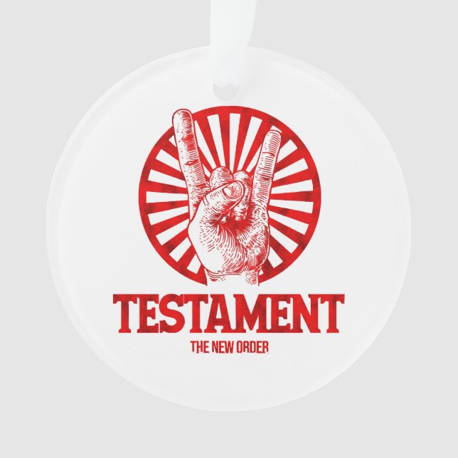 The New Order Testament  Ornament (Front)