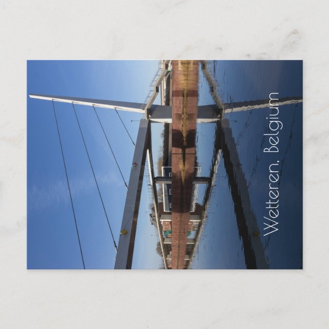 The New Passerelle, Wetteren, Belgium Postcard (Front)