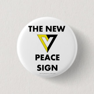 The New Peace Sign Pinback Button