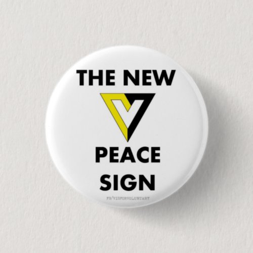 The New Peace Sign Pinback Button