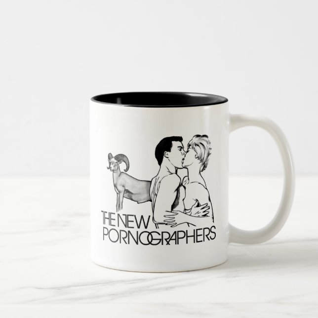 The New Pornographers Mass Romantic Two-Tone Coffee Mug (Right)