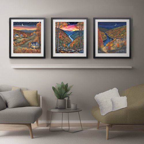 The New River Valley Giles Couny Virginia Wall Art Sets
