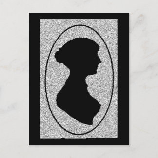 The New silhouette Of Jane Austen Postcard
