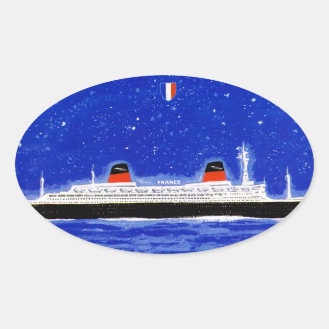 The New ss France Oval Sticker (Front)