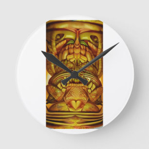 The New Tiki Freaks Round Clock