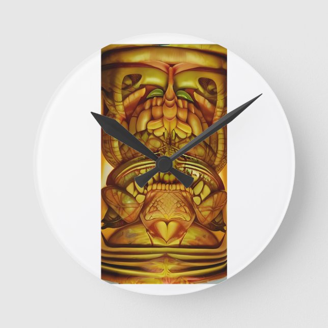 The New Tiki Freaks Round Clock (Front)