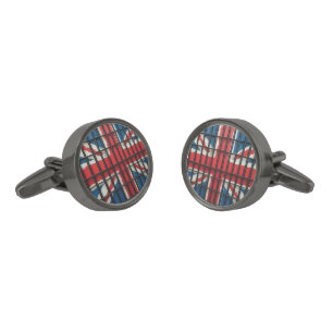 The New UK gunmetal round cufflinks