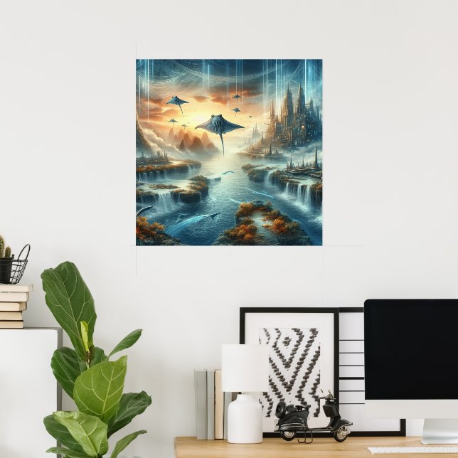 The New World Fantasy Art Poster (Home Office)