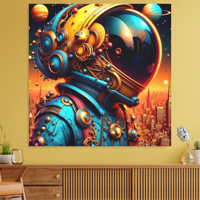 THE NEW WORLD MAN CANVAS PRINT (Insitu(LivingRoom))