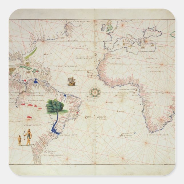 The New World Square Sticker (Front)