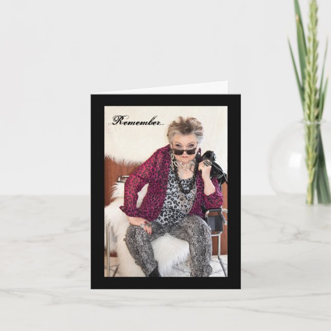 The New Year compared to the last year Card (Front)