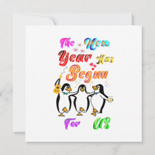 The New Year Has Begun For Us Note Card
