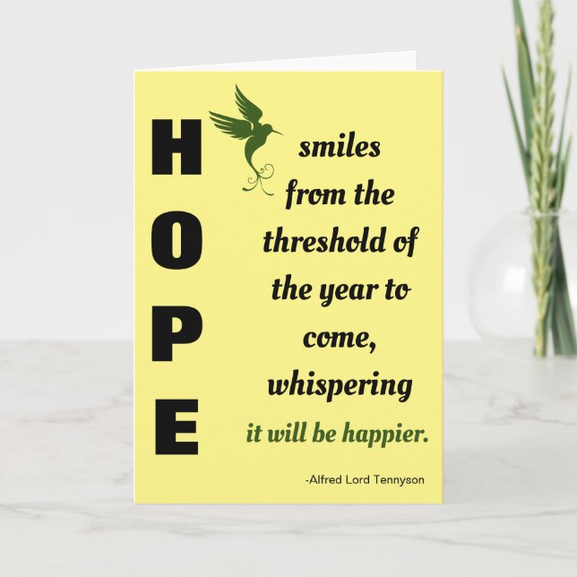 The New Year to Come will be Happier Holiday Card (Front)