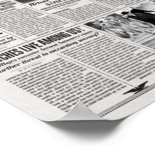 The New York Ghost Newspaper Poster | Zazzle