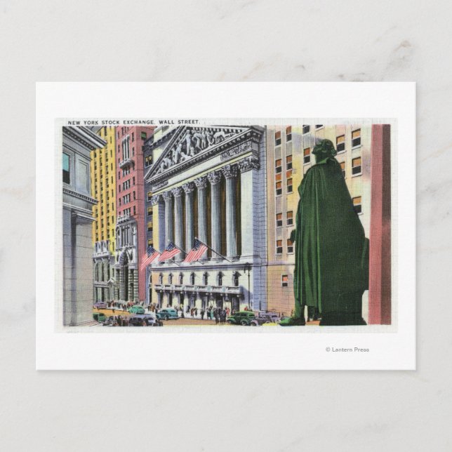 The New York Stock Exchange Bldg Postcard (Front)