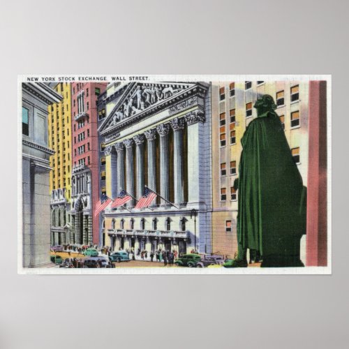The New York Stock Exchange Bldg Poster