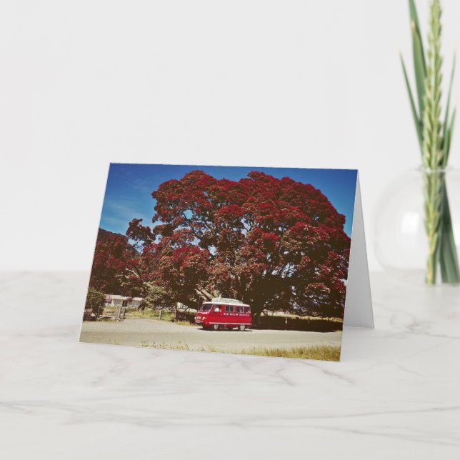 The New Zealand Christmas Tree Holiday Card (Front)