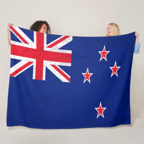 The New Zealand Flag _ A Tapestry of heritage Fleece Blanket