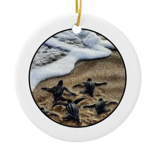 The newborn instinct ceramic ornament