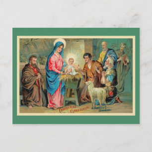 The Newborn King Holiday Postcard