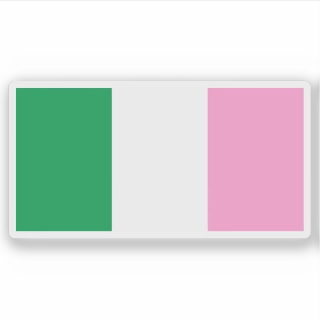 The Newfoundland Tricolour flag, Canada Sticker (Front)
