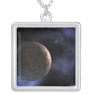 The newly discovered planet-like object silver plated necklace
