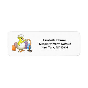 The Newly Hatched Easter Chick Label