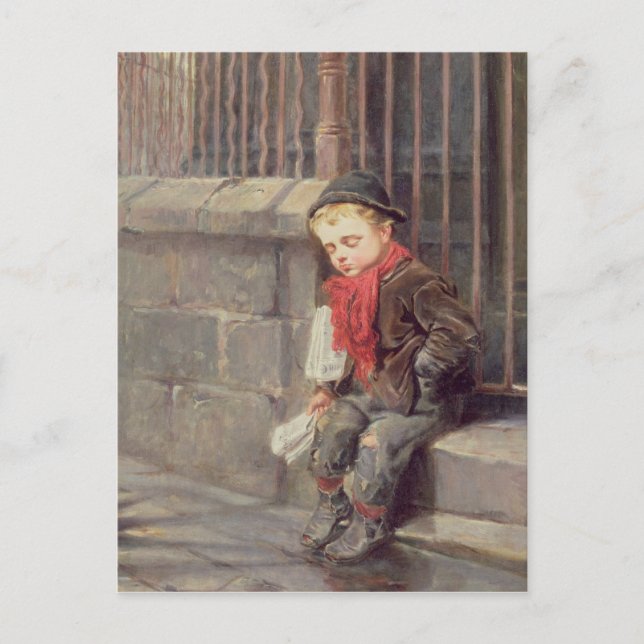 The News Boy Postcard (Front)