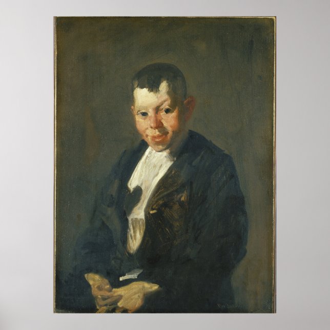 The Newsboy by George Bellows Poster (Front)
