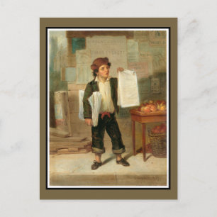 The Newsboy Postcard