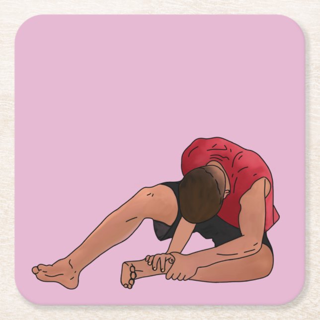 The Next Step Daniel's ankle Square Paper Coaster (Front)