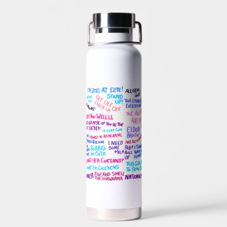 The Next Step quotes Water Bottle