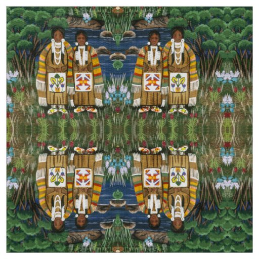 The Nez Perce Woman Fabric